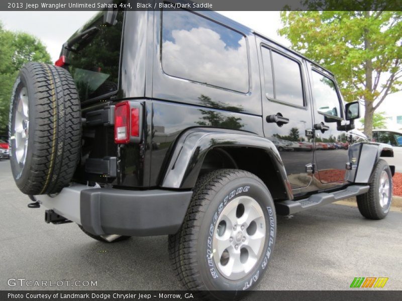 Black / Black/Dark Saddle 2013 Jeep Wrangler Unlimited Sahara 4x4