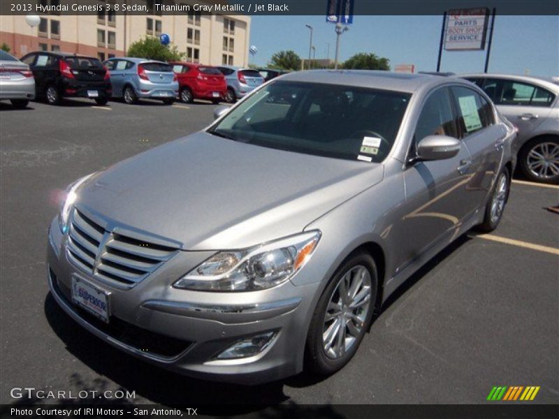 Titanium Gray Metallic / Jet Black 2013 Hyundai Genesis 3.8 Sedan