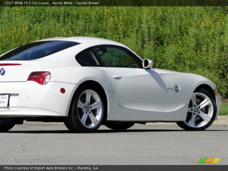 Alpine White / Saddle Brown 2007 BMW Z4 3.0si Coupe
