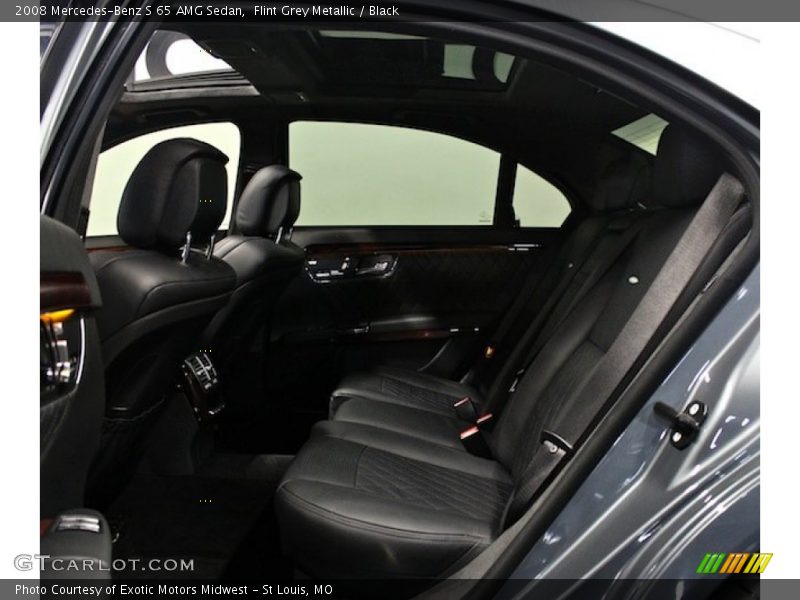 Rear Seat of 2008 S 65 AMG Sedan
