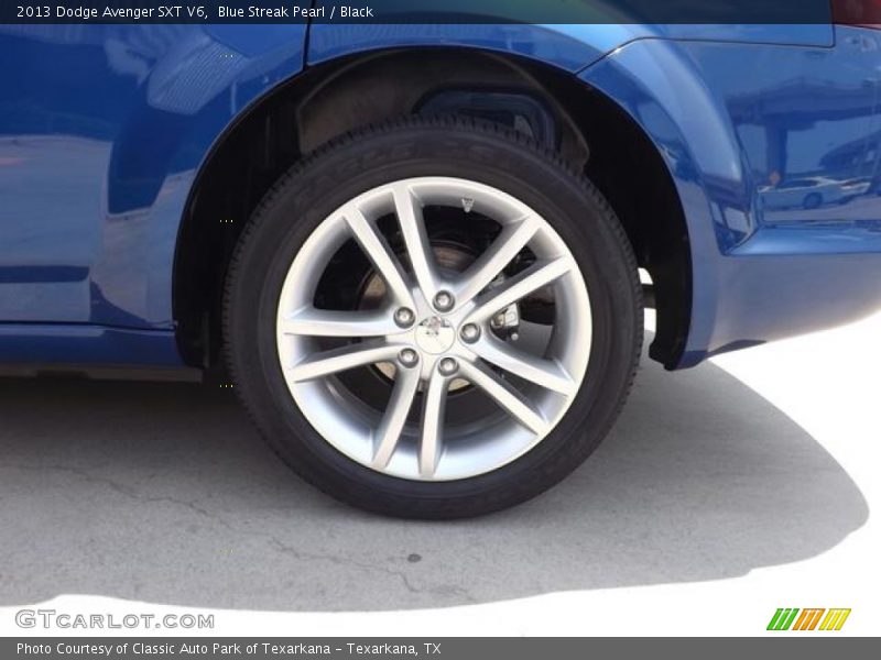 Blue Streak Pearl / Black 2013 Dodge Avenger SXT V6