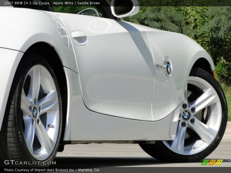 Alpine White / Saddle Brown 2007 BMW Z4 3.0si Coupe