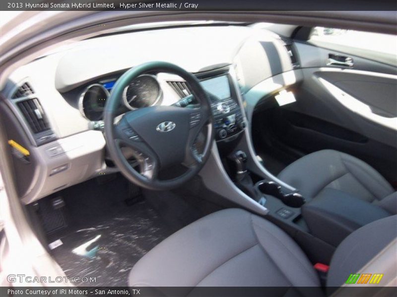 Hyper Silver Metallic / Gray 2013 Hyundai Sonata Hybrid Limited