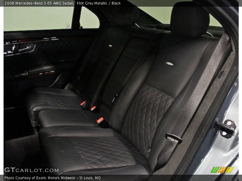 Rear Seat of 2008 S 65 AMG Sedan