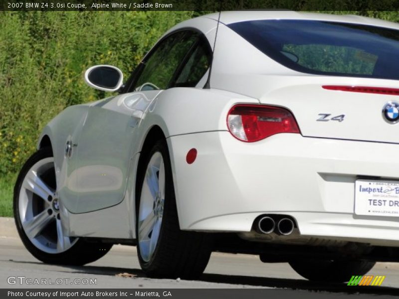 Alpine White / Saddle Brown 2007 BMW Z4 3.0si Coupe