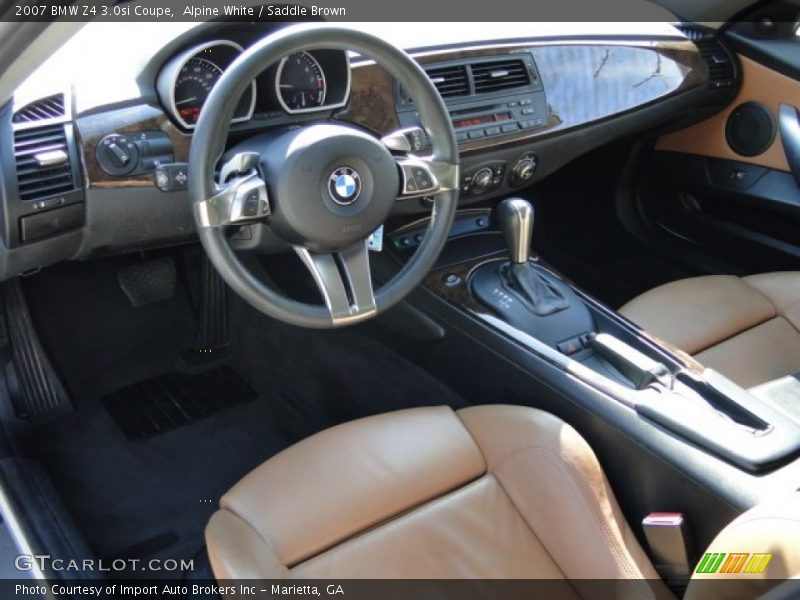 Saddle Brown Interior - 2007 Z4 3.0si Coupe 