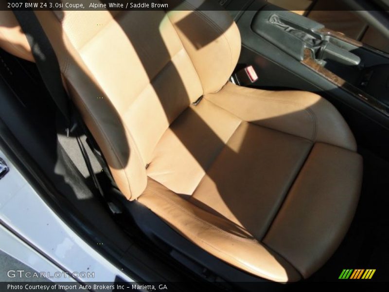 Alpine White / Saddle Brown 2007 BMW Z4 3.0si Coupe