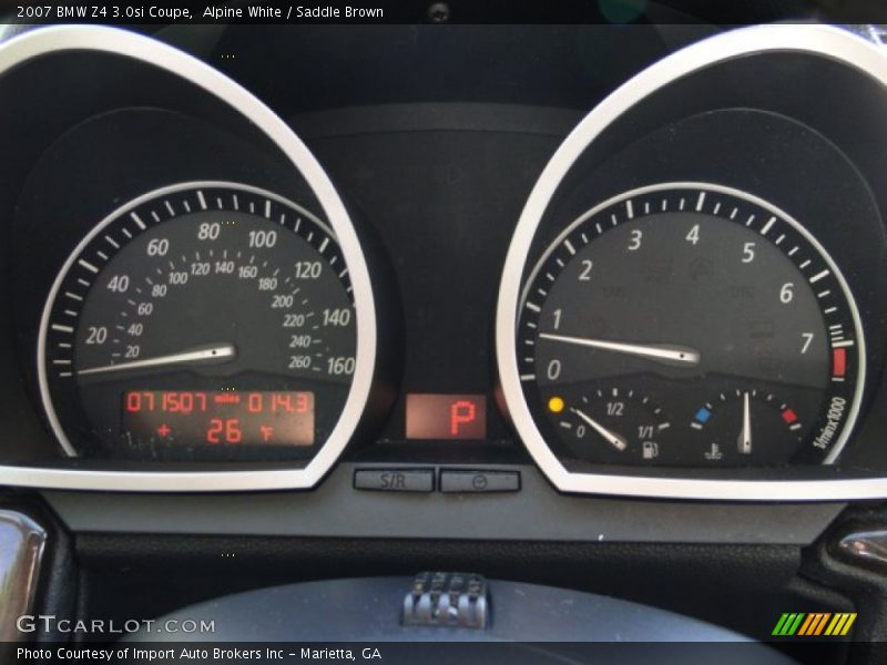 Alpine White / Saddle Brown 2007 BMW Z4 3.0si Coupe
