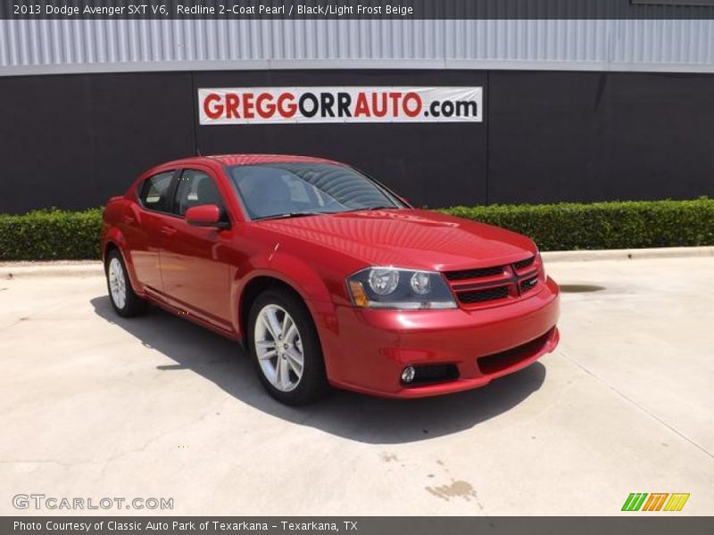 Redline 2-Coat Pearl / Black/Light Frost Beige 2013 Dodge Avenger SXT V6