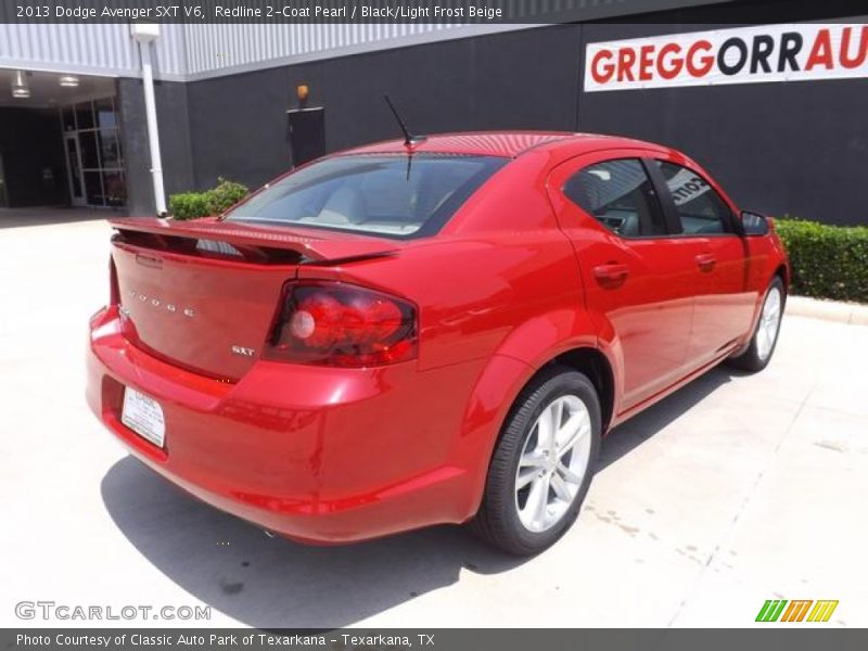 Redline 2-Coat Pearl / Black/Light Frost Beige 2013 Dodge Avenger SXT V6
