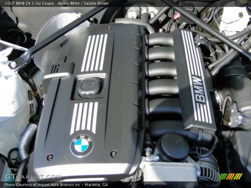 Alpine White / Saddle Brown 2007 BMW Z4 3.0si Coupe