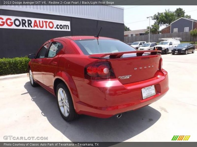 Redline 2-Coat Pearl / Black/Light Frost Beige 2013 Dodge Avenger SXT V6