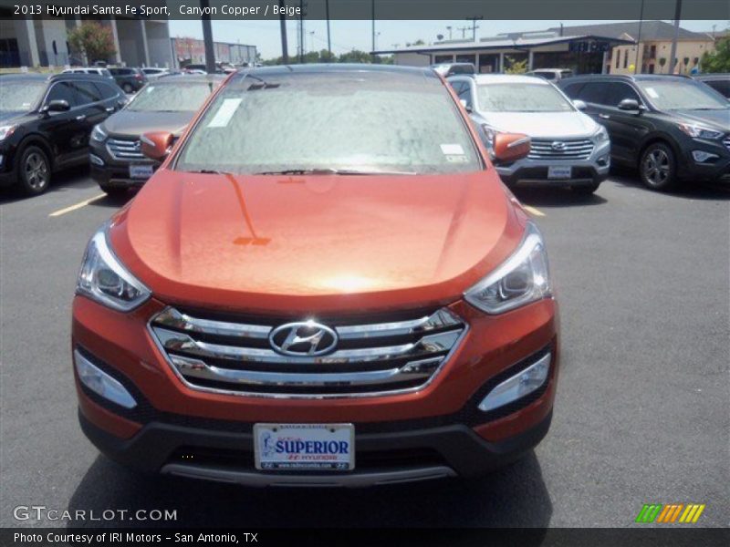 Canyon Copper / Beige 2013 Hyundai Santa Fe Sport