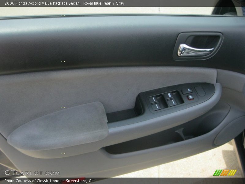 Royal Blue Pearl / Gray 2006 Honda Accord Value Package Sedan