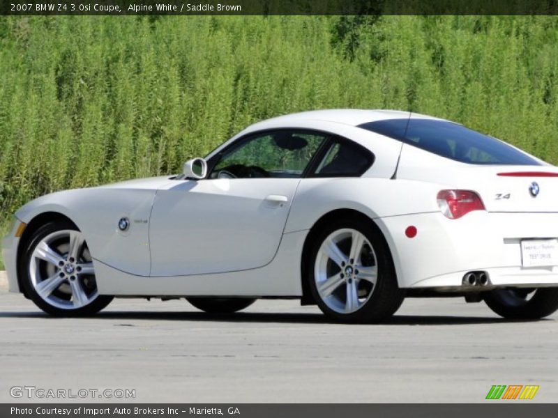 Alpine White / Saddle Brown 2007 BMW Z4 3.0si Coupe