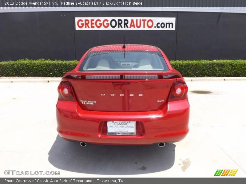 Redline 2-Coat Pearl / Black/Light Frost Beige 2013 Dodge Avenger SXT V6