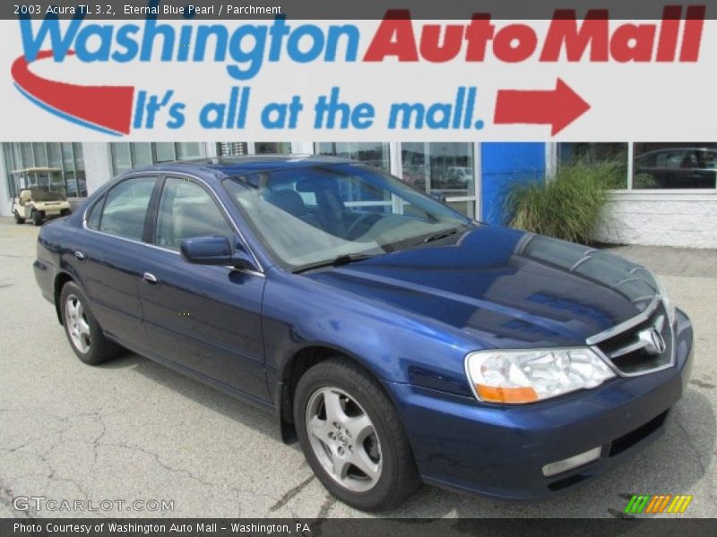 Eternal Blue Pearl / Parchment 2003 Acura TL 3.2