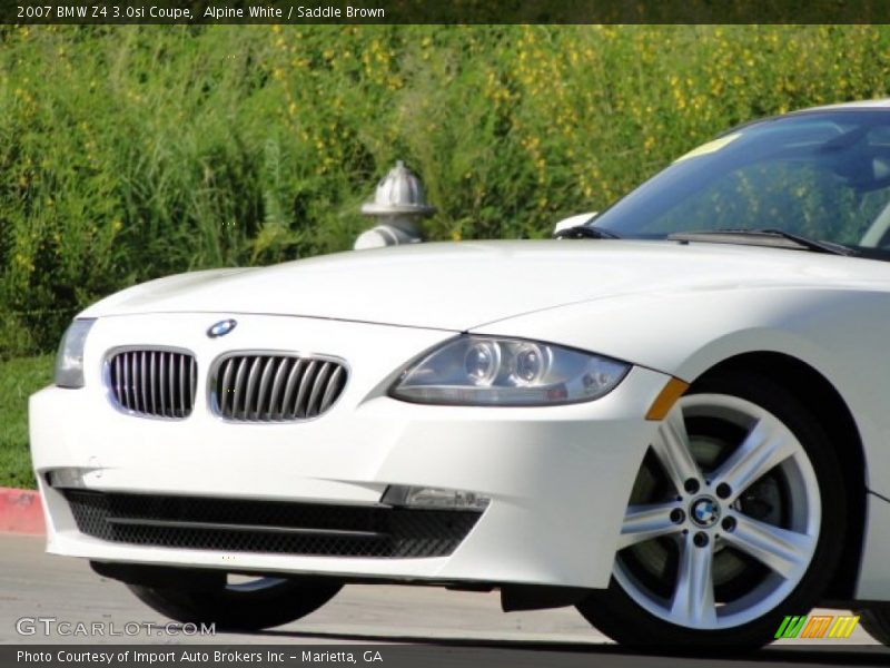 Alpine White / Saddle Brown 2007 BMW Z4 3.0si Coupe
