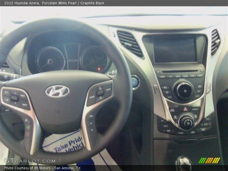 Porcelain White Pearl / Graphite Black 2013 Hyundai Azera