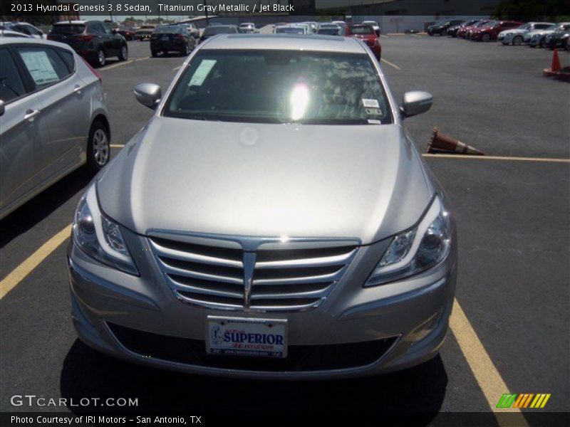 Titanium Gray Metallic / Jet Black 2013 Hyundai Genesis 3.8 Sedan