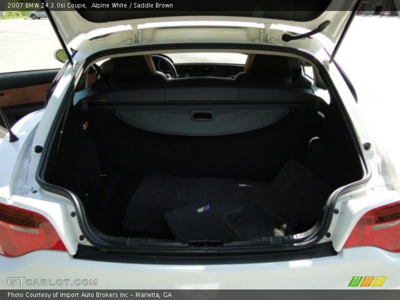 Alpine White / Saddle Brown 2007 BMW Z4 3.0si Coupe