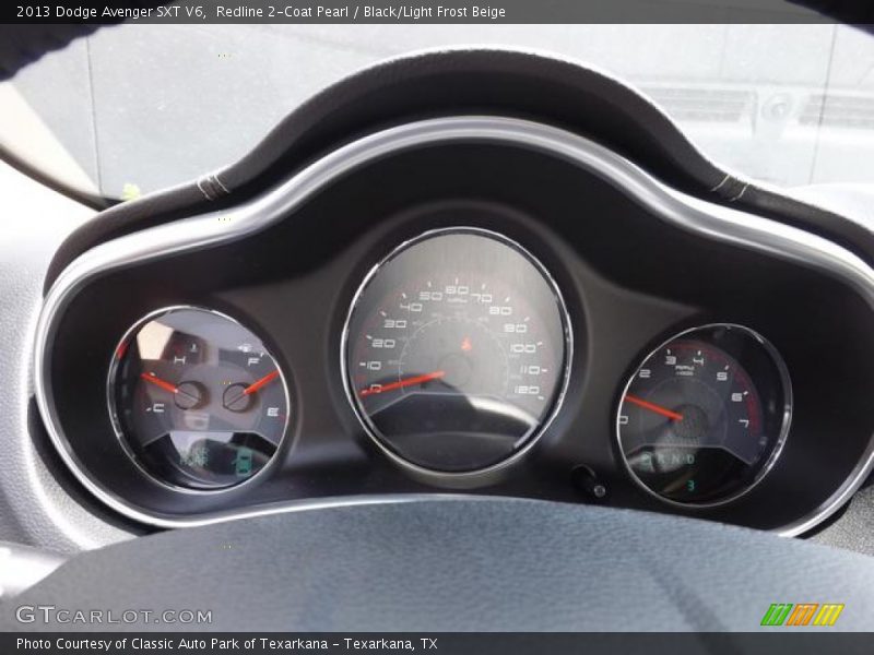 Redline 2-Coat Pearl / Black/Light Frost Beige 2013 Dodge Avenger SXT V6