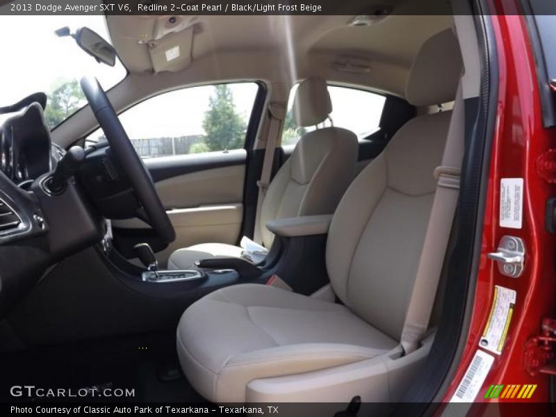 Redline 2-Coat Pearl / Black/Light Frost Beige 2013 Dodge Avenger SXT V6