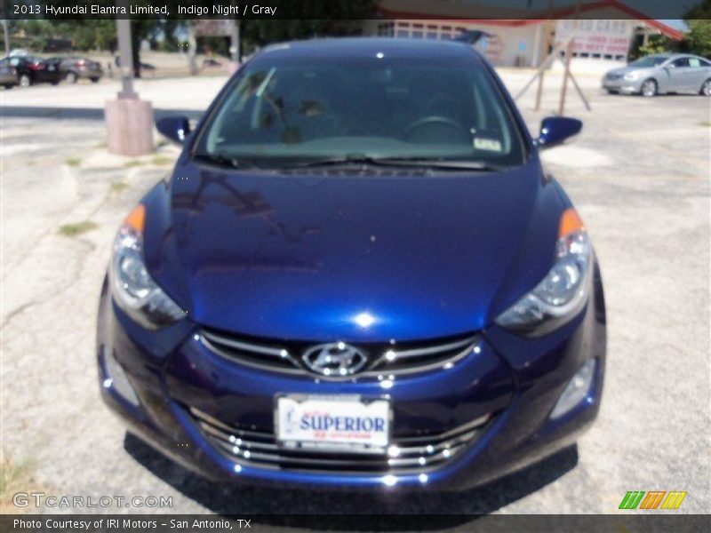 Indigo Night / Gray 2013 Hyundai Elantra Limited