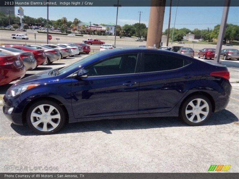Indigo Night / Gray 2013 Hyundai Elantra Limited