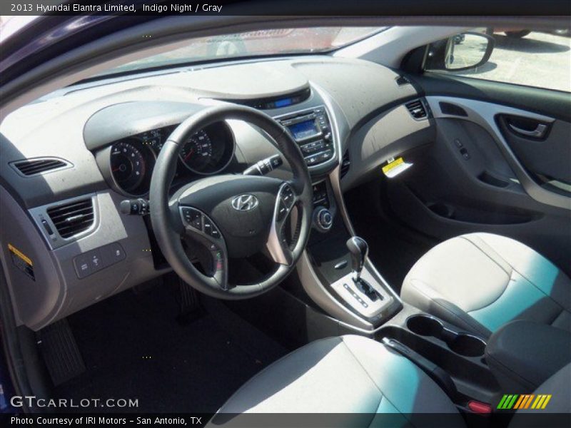 Indigo Night / Gray 2013 Hyundai Elantra Limited