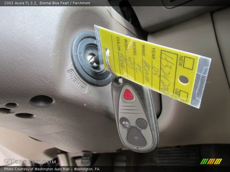 Eternal Blue Pearl / Parchment 2003 Acura TL 3.2