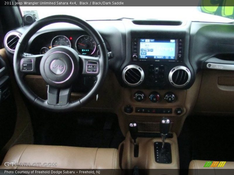 Black / Black/Dark Saddle 2011 Jeep Wrangler Unlimited Sahara 4x4