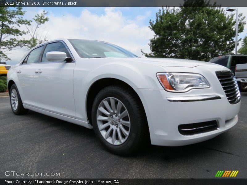 Bright White / Black 2013 Chrysler 300