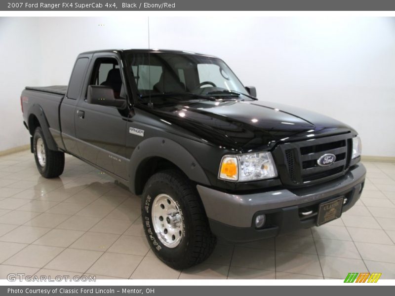 Black / Ebony/Red 2007 Ford Ranger FX4 SuperCab 4x4