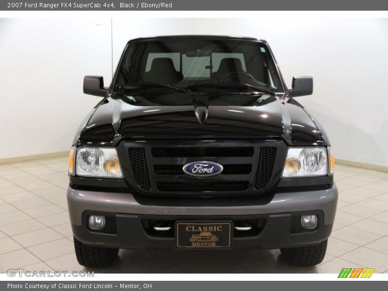 Black / Ebony/Red 2007 Ford Ranger FX4 SuperCab 4x4