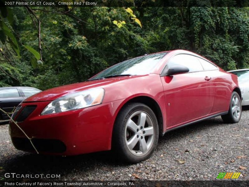Crimson Red / Ebony 2007 Pontiac G6 GT Coupe