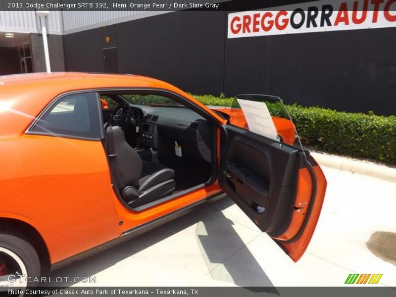 Hemi Orange Pearl / Dark Slate Gray 2013 Dodge Challenger SRT8 392