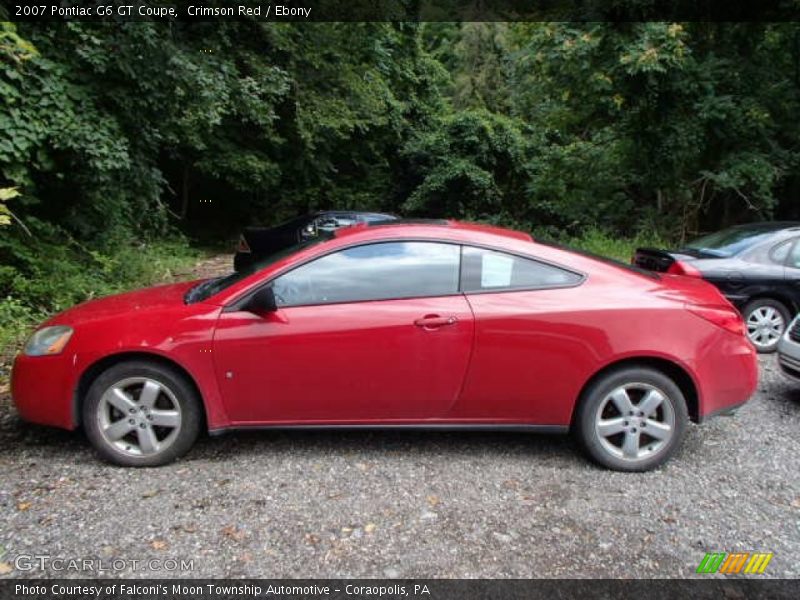 Crimson Red / Ebony 2007 Pontiac G6 GT Coupe