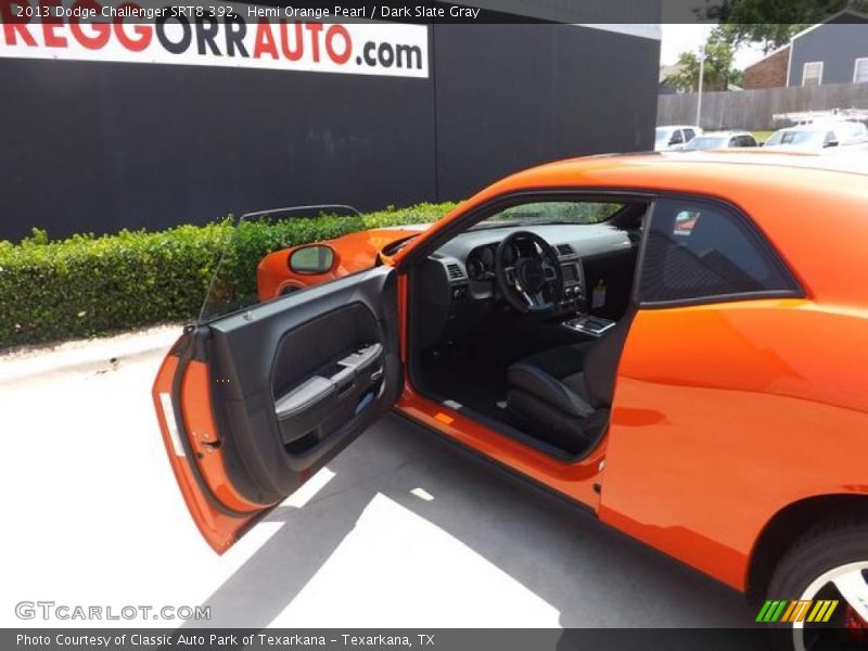 Hemi Orange Pearl / Dark Slate Gray 2013 Dodge Challenger SRT8 392