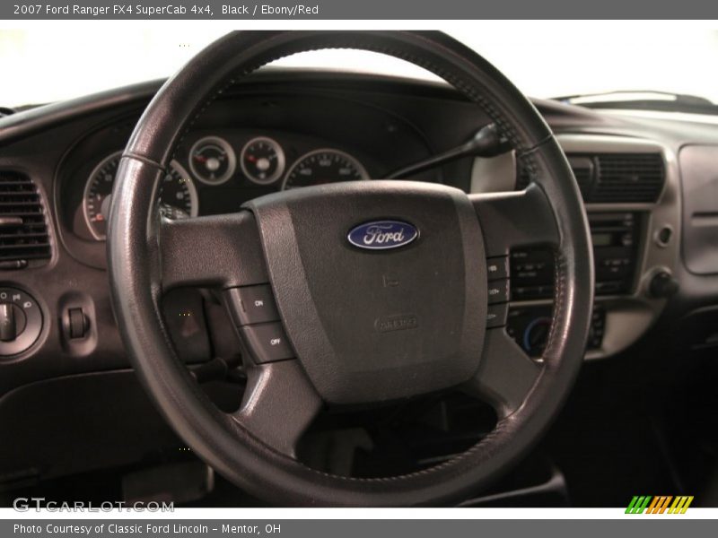 Black / Ebony/Red 2007 Ford Ranger FX4 SuperCab 4x4