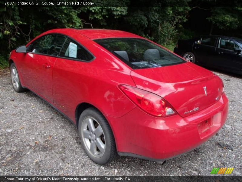 Crimson Red / Ebony 2007 Pontiac G6 GT Coupe