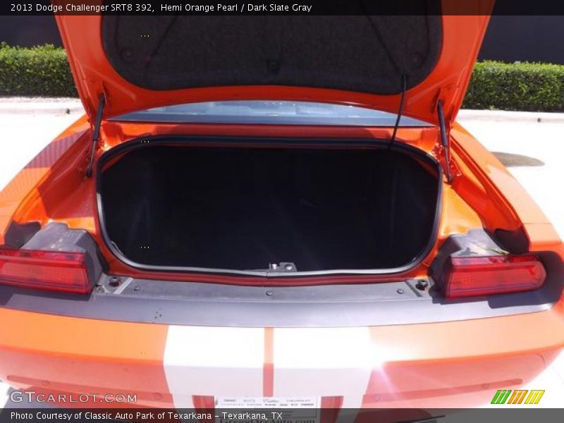 Hemi Orange Pearl / Dark Slate Gray 2013 Dodge Challenger SRT8 392
