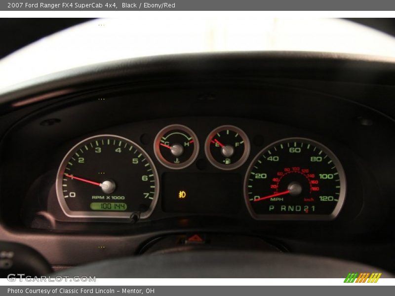 Black / Ebony/Red 2007 Ford Ranger FX4 SuperCab 4x4
