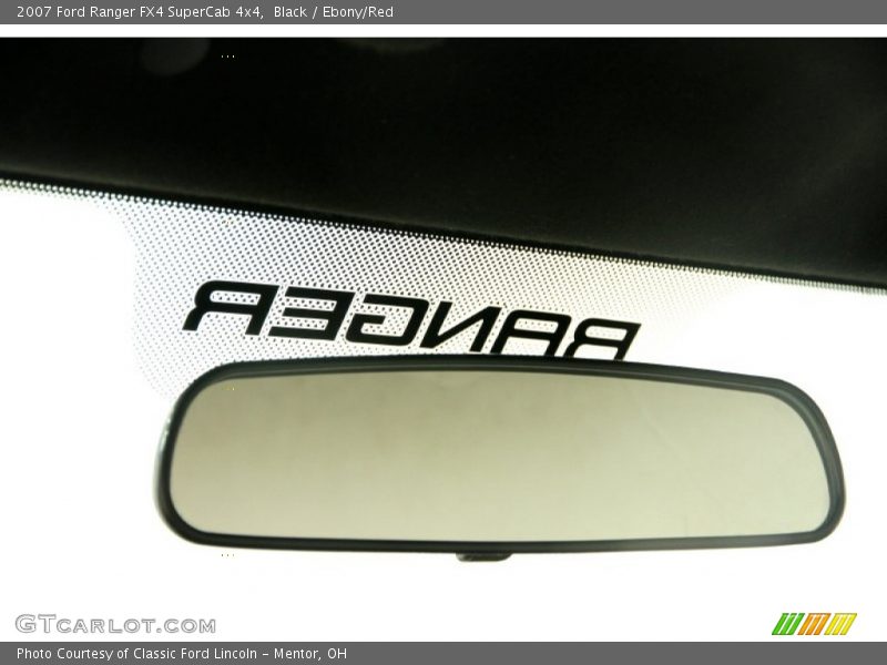 Black / Ebony/Red 2007 Ford Ranger FX4 SuperCab 4x4