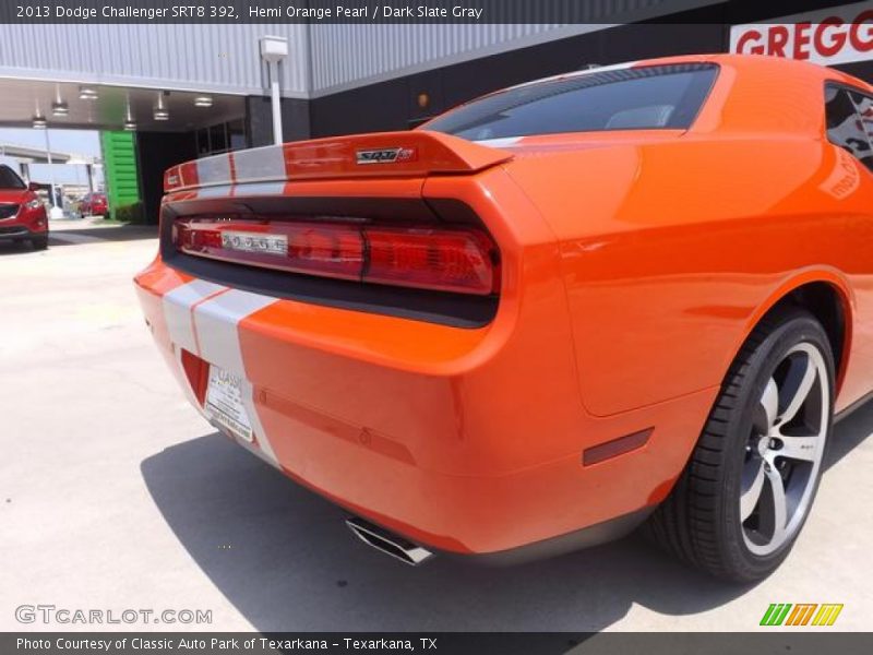 Hemi Orange Pearl / Dark Slate Gray 2013 Dodge Challenger SRT8 392