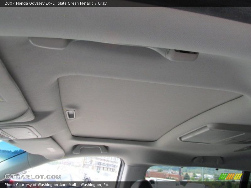 Slate Green Metallic / Gray 2007 Honda Odyssey EX-L