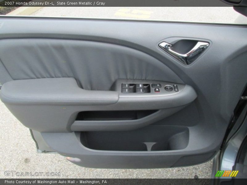 Slate Green Metallic / Gray 2007 Honda Odyssey EX-L