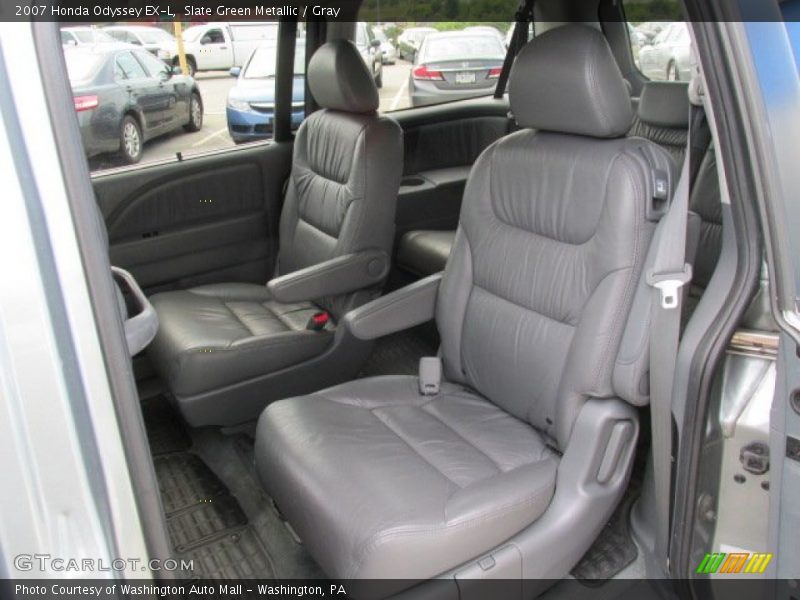 Slate Green Metallic / Gray 2007 Honda Odyssey EX-L