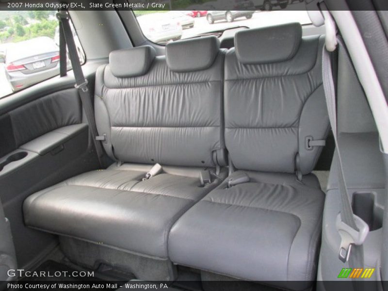 Slate Green Metallic / Gray 2007 Honda Odyssey EX-L