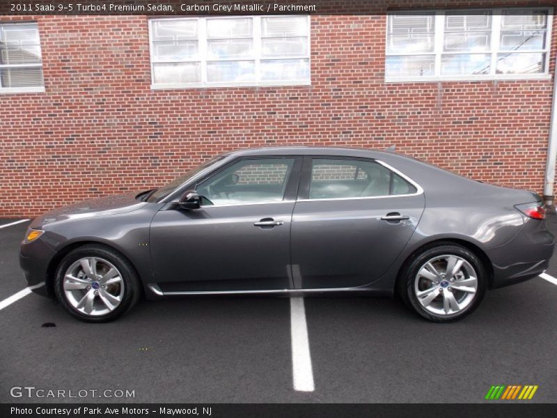 Carbon Grey Metallic / Parchment 2011 Saab 9-5 Turbo4 Premium Sedan